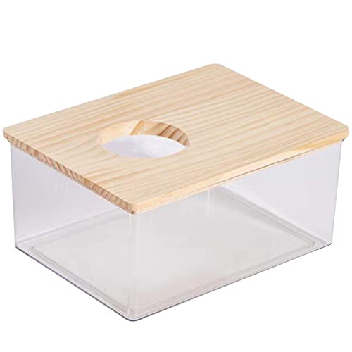 Aurgiarme Pet Habitat Décors Hamster Sand Badezimmer Rennmäuse Sand Badewanne Duschraum Käfig Ecktoilette für Käfigzubehör von Aurgiarme