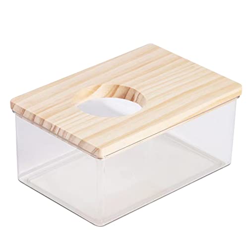 Aurgiarme Pet Habitat Décors Hamster Sand Badezimmer Rennmäuse Sand Badewanne Duschraum Käfig Ecktoilette für Käfigzubehör von Aurgiarme