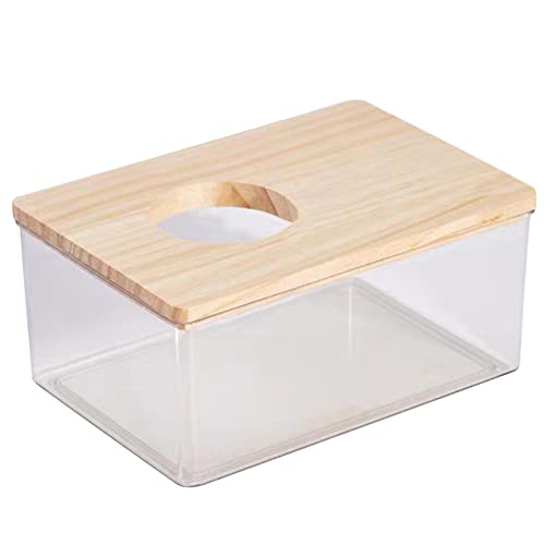 Aurgiarme Pet Habitat Décors Hamster Sand Badezimmer Rennmäuse Sand Badewanne Duschraum Käfig Ecktoilette für Käfigzubehör von Aurgiarme