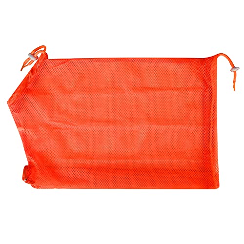 Ausla Katzen-Badetasche, Netz-Katzenpflegetasche mit Kordelzug und Reißverschluss, Einfach zu Pflegen und zu Baden, Zum Krallenschneiden und Ohrenputzen (ORANGE) von Ausla