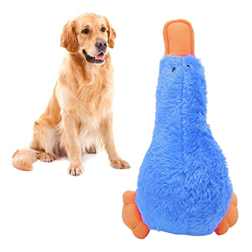 Ausla Quietschendes Plüsch-Hundespielzeug, Interaktiver Spaß, Süßer Vogel, Weiche Bissfestigkeit, Plüschhunde, Kauspielzeug für Hunde, Welpen, Haustiere (Blue) von Ausla