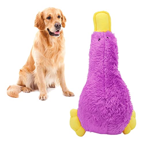 Ausla Quietschendes Plüsch-Hundespielzeug, Interaktiver Spaß, Süßer Vogel, Weiche Bissfestigkeit, Plüschhunde, Kauspielzeug für Hunde, Welpen, Haustiere (PURPLE) von Ausla