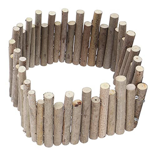 Hamster Brücke Holzleiter, Kleintier Holzbrücke Naturholz Versteck Hamster Leiter Brücke für Kleintiere Hamster, Mäuse, Nagetiere (40cm Zauntyp) von Ausla