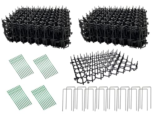 Auto-plaza Katzen- und Hundeabschreckungsmatte für Katzen Hunde mit Spikes, Abwehrmittel für Innenmöbel, Außen, Garten, Zaun, Tierbarriere-Set (12) von Auto-plaza