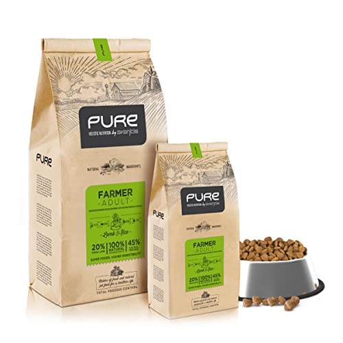 Avantis Pure Farmer Adult Futter für Erwachsene Hunde mittlerer und großer Rassen, 12 kg, 100% vollständiges und ausgewogenes Futter – sehr verdaulich mit Lamm von Avantis Pet Nutrición Inteligente