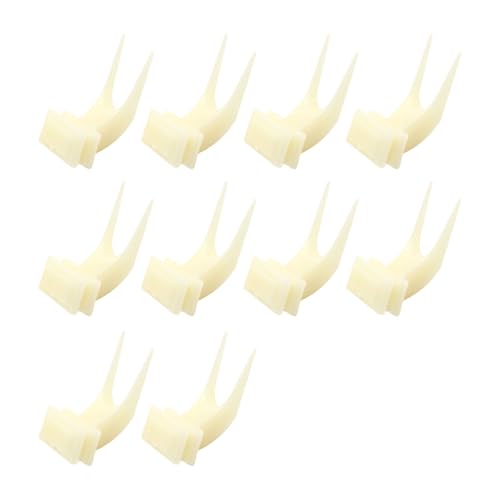 Avejjbaey 10PCS Vogel Gabeln Lebensmittel Vogelkäfig Nahrungssuche Obst Kunststoff Papageien Spieß Leckereien Fütterung Werkzeug Für Kleine Vögel von Avejjbaey