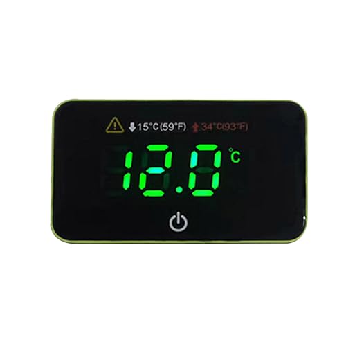 Avejjbaey Aquarien LED Display Drahtlose Für Glasbehälter LED Digital Aquarienthermometer Zum Aufkleben von Avejjbaey