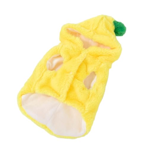 Avejjbaey Pelziges Hunde-Bananen-Kostüm, Rollenspiel, Haustierkleidung für Winterkatzen, Kleidung, Haustier-Bananen-Outfit, Halloween, Hunde-Fotoshootings, Requisiten von Avejjbaey