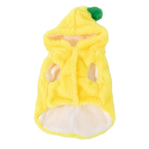 Avejjbaey Pelziges Hunde-Bananen-Kostüm, Rollenspiel, Haustierkleidung für Winterkatzen, Kleidung, Haustier-Bananen-Outfit, Halloween, Hunde-Fotoshootings, Requisiten von Avejjbaey