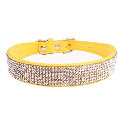 Avenpets Strass-Hundehalsband mit schillernden Kristallen, weiches Wildleder, Halsband für Hunde, Katzen, Welpen, Geschenk, Mädchen, niedliches Halsband mit glitzernden Diamanten für kleine, von Avenpets