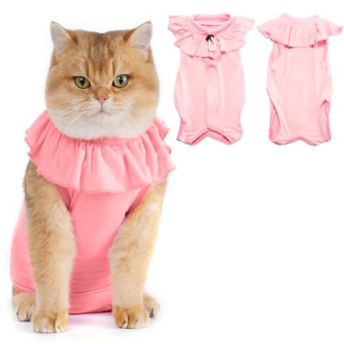 Avont Katzenbody nach OP Erholungsanzug Kleidung Modal Recovery Kastration Spay Entwöhnung Leckschutz Suit für Katze, Bauchwunden oder Hautkrankheiten-L-Rosa Avont Katzenbody nach OP Erholungsanzug Kleidung Modal Recovery Kastration Spay Entwöhnung Leckschutz Suit für Katze, Bauchwunden oder Hautkrankheiten-L-Rosa von Avont