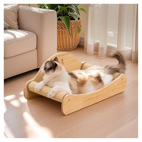 Avont Sisal Kratzbrett Holz, Kratzliege für Katzen, Bequeme Kratzpads zum Schlafen Avont Sisal Kratzbrett Holz, Kratzliege für Katzen, Bequeme Kratzpads zum Schlafen von Avont