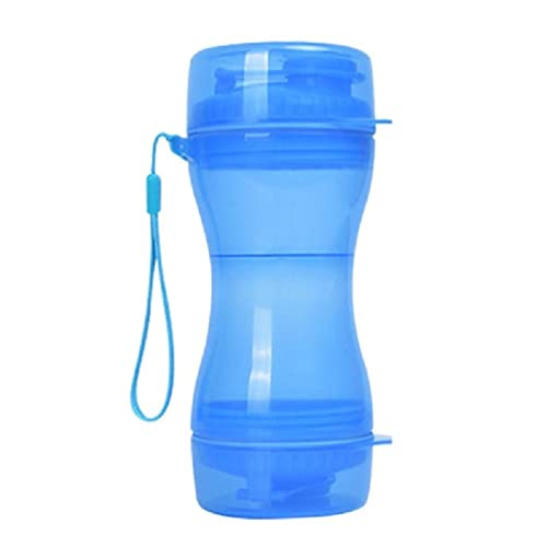 Hunde-Wasserflasche zum Spazierengehen, 325 ml, Haustier-Wasserspender, Behälter, tragbar, 270 ml, Futternapf, kleiner Futterspender, einfach zu bedienender Hunde-Wasserflaschenspender, tragbarer Napf und Futter für Reisen, Wandern, Spazierengehen, auslaufrosa von Awlsoneteng