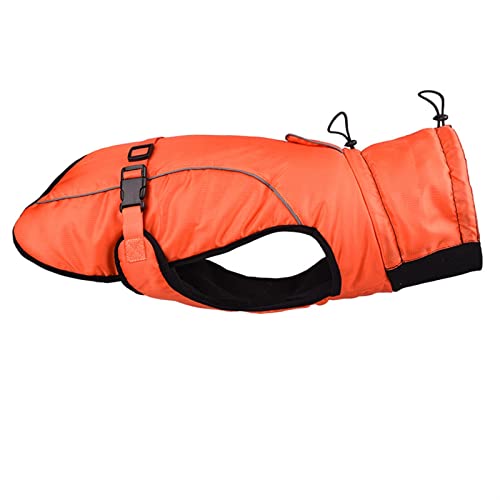 AxBALL Kleidung for große Hunde wasserdichte Weste for große Hunde Herbst-Winter-warme Haustier-Mantel-Kleidung for Hunde Chihuahua Labrador XL-6XL (Color : Orange, Size : 3X-Large) von AxBALL