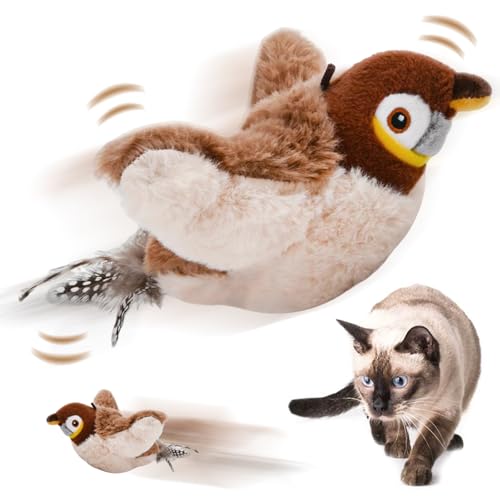 Axinyijia Katzenspielzeug Vogel Flattern Fliegender Vogel Katzenspielzeug Interaktiv Flying Bird Cat Toy Spielzeug für Katzen von Axinyijia