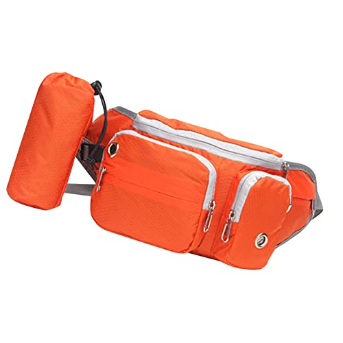 Ayayu Dog Walking Fanny Pack, Dog Fanny Pack Large Space Multifunktional Zum Einkaufen für Sport (Orange) von Ayayu