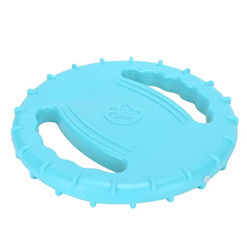 Ayayu Flying Disc Dog Sportspielzeug, Naturkautschuk Dog Flying Disc Toy 2 Seiten Hohles Design Leichte Outdoor-Zahnreinigung für Große Hunde (Himmelblau) von Ayayu