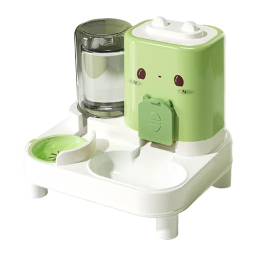Aymzbd Automatischer Futterautomat 2 in 1 mit Kompaktem Design Und Abnehmbaren Teilen für Einfache Reinigung für Katzen Hunde, GrÜn Aymzbd Automatischer Futterautomat 2 in 1 mit Kompaktem Design Und Abnehmbaren Teilen für Einfache Reinigung für Katzen Hunde, GrÜn von Aymzbd