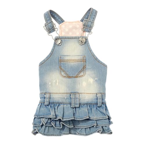 Aymzbd Hundekostüm Denim für Kleine Haustiere, Sommerkleidung für Katzen Und Hunde, Xs Aymzbd Hundekostüm Denim für Kleine Haustiere, Sommerkleidung für Katzen Und Hunde, Xs von Aymzbd