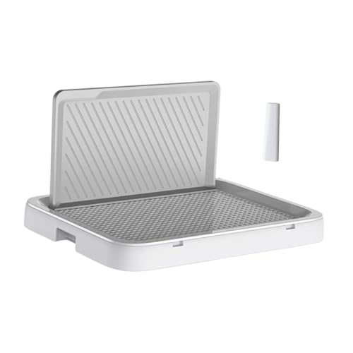 Aymzbd Hundetöpfchen Tablett, Toiletten Töpfchen Pad Halter, Hundebadezimmer, Hält Böden, Katzentoilette mit Hoher für Kleine Und Mittelgroße Hunde, Weiß Aymzbd Hundetöpfchen Tablett, Toiletten Töpfchen Pad Halter, Hundebadezimmer, Hält Böden, Katzentoilette mit Hoher für Kleine Und Mittelgroße Hunde, Weiß von Aymzbd