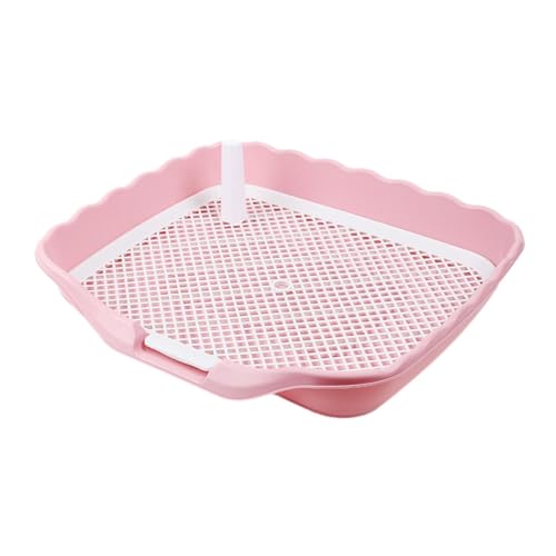 Aymzbd Hundetopfschale, Hundeausbildung Toilette, Welpentoilette, Robustes Haustifte Töpfchen leicht zu reinigen Innenpissen -Pad -Halter für Doggy, Rosa Aymzbd Hundetopfschale, Hundeausbildung Toilette, Welpentoilette, Robustes Haustifte Töpfchen leicht zu reinigen Innenpissen -Pad -Halter für Doggy, Rosa von Aymzbd