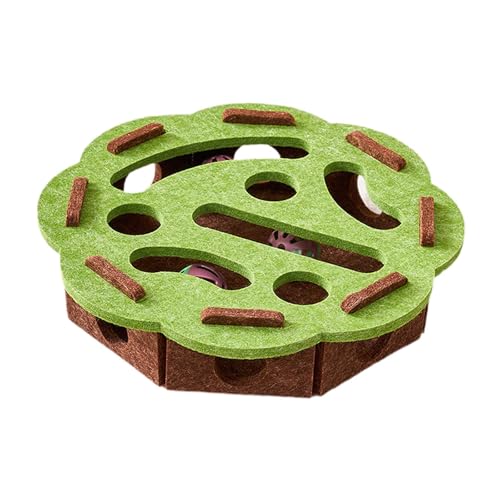 Aymzbd Katzen-Spielzeug mit interaktivem Puzzle und Bällen, Kratzspiel für Zuhause, Grüne Runde Aymzbd Katzen-Spielzeug mit interaktivem Puzzle und Bällen, Kratzspiel für Zuhause, Grüne Runde von Aymzbd