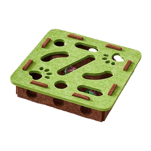 Aymzbd Katzen-Spielzeug mit interaktivem Puzzle und Bällen, Kratzspiel für Zuhause, Grüner Platz Aymzbd Katzen-Spielzeug mit interaktivem Puzzle und Bällen, Kratzspiel für Zuhause, Grüner Platz von Aymzbd