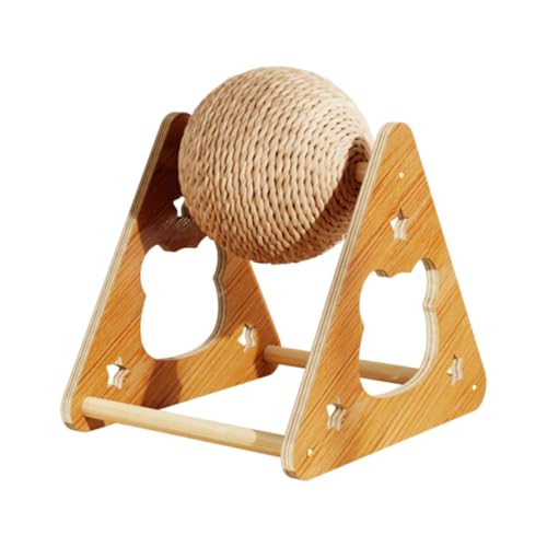 Aymzbd Katzenkratzbaum aus Hanfseil, vertikales Spielzeug und interaktives Katzenrad, L Aymzbd Katzenkratzbaum aus Hanfseil, vertikales Spielzeug und interaktives Katzenrad, L von Aymzbd