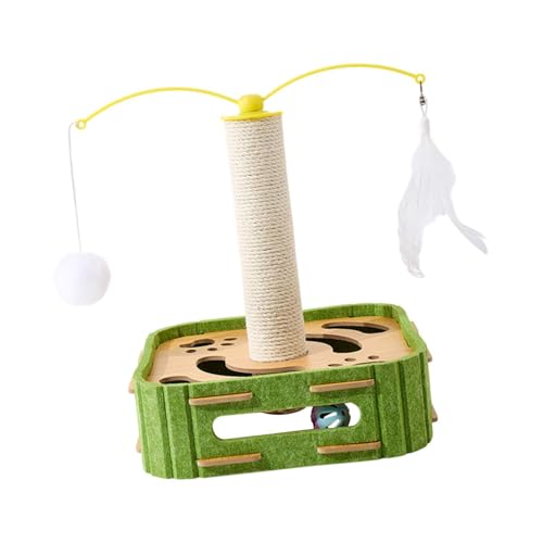 Aymzbd Katzenkratzpost mit interaktivem Ball für Kätzchen Spielplatz, Quadrat Aymzbd Katzenkratzpost mit interaktivem Ball für Kätzchen Spielplatz, Quadrat von Aymzbd
