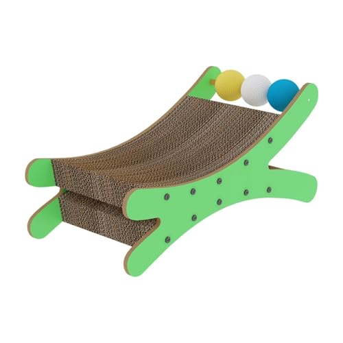Aymzbd Katzenliege Kratzbrett Sofa Katzenbett Modernes Design für Indoor Katzen Schlafplatz Wohnaccessoire, GrÜn Aymzbd Katzenliege Kratzbrett Sofa Katzenbett Modernes Design für Indoor Katzen Schlafplatz Wohnaccessoire, GrÜn von Aymzbd