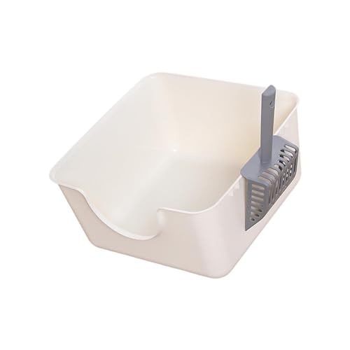 Aymzbd Katzentoilette mit Offenem Design, für Hauskatzen Geeignet, Weiß Aymzbd Katzentoilette mit Offenem Design, für Hauskatzen Geeignet, Weiß von Aymzbd
