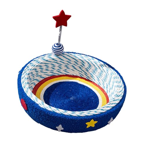 Aymzbd Multifunktionales Katzenmöbel Aus Papierseil Und Weichem Samt Als Kratzbaum Und Kuschelbett für Haus Und Studentenzimmer, Klein Aymzbd Multifunktionales Katzenmöbel Aus Papierseil Und Weichem Samt Als Kratzbaum Und Kuschelbett für Haus Und Studentenzimmer, Klein von Aymzbd