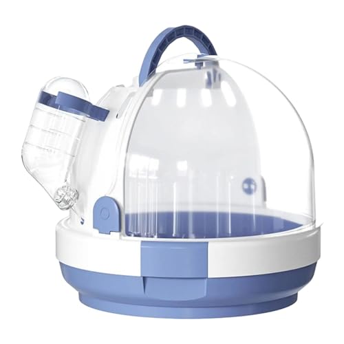 Aymzbd Papageien Käfig für Reisen, Vogelkäfig mit Wasserflasche, Hamsterträger für Finken Und Lovebirds, Blau Aymzbd Papageien Käfig für Reisen, Vogelkäfig mit Wasserflasche, Hamsterträger für Finken Und Lovebirds, Blau von Aymzbd