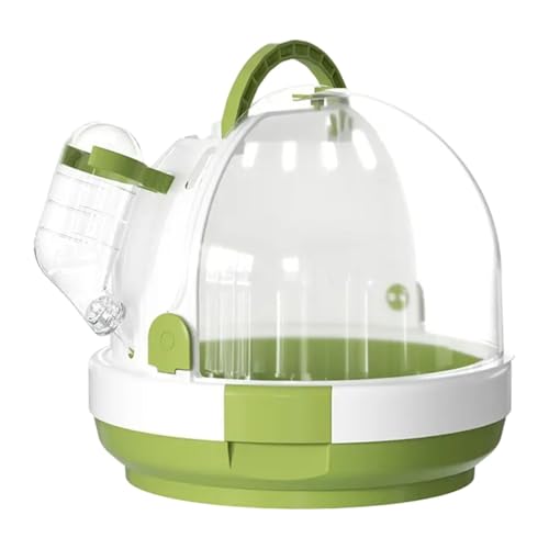 Aymzbd Papageien Käfig für Reisen, Vogelkäfig mit Wasserflasche, Hamsterträger für Finken Und Lovebirds, GrÜn Aymzbd Papageien Käfig für Reisen, Vogelkäfig mit Wasserflasche, Hamsterträger für Finken Und Lovebirds, GrÜn von Aymzbd