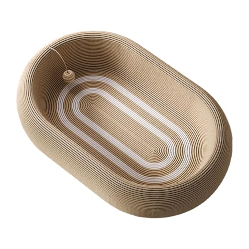 Aymzbd Sisal Katzen Lounge mit Spielzeugkugeln für Autositz, Oval 60x40 cm Aymzbd Sisal Katzen Lounge mit Spielzeugkugeln für Autositz, Oval 60x40 cm von Aymzbd