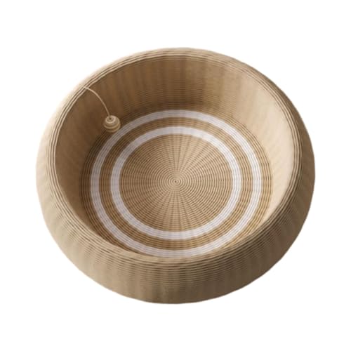Aymzbd Sisal Katzen Lounge mit Spielzeugkugeln für Autositz, Runde 52 cm Aymzbd Sisal Katzen Lounge mit Spielzeugkugeln für Autositz, Runde 52 cm von Aymzbd