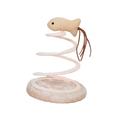 Aymzbd Spiralspielzeug aus Plüsch für Hauskatzen und Kätzchen, Fisch Aymzbd Spiralspielzeug aus Plüsch für Hauskatzen und Kätzchen, Fisch von Aymzbd