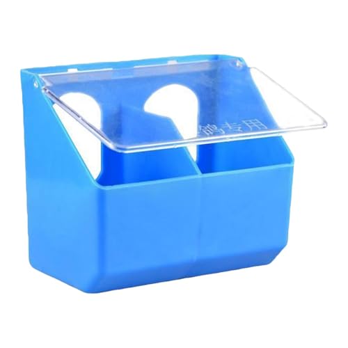 Aymzbd Taubenfutterautomat Futterkasten Hängebox Futtertrog Futterspender mit Transparenter Klappe Zur Futterkontrolle für Die Versorgung von Mehreren Tauben, Blau Aymzbd Taubenfutterautomat Futterkasten Hängebox Futtertrog Futterspender mit Transparenter Klappe Zur Futterkontrolle für Die Versorgung von Mehreren Tauben, Blau von Aymzbd