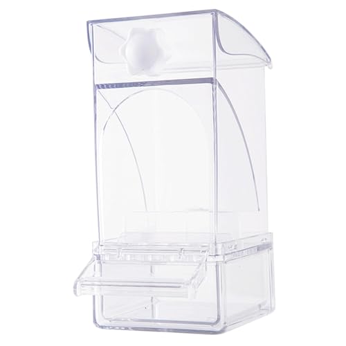 Aymzbd Transparenter Vogelfutterautomat mit Großer Kapazität Und Einfacher Reinigung für Kleine Vögel Wie Wellensittiche, Klar Aymzbd Transparenter Vogelfutterautomat mit Großer Kapazität Und Einfacher Reinigung für Kleine Vögel Wie Wellensittiche, Klar von Aymzbd