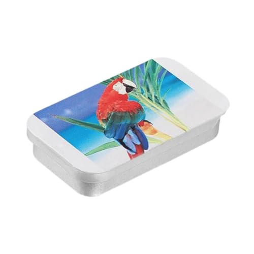Aymzbd Vogel Futterbox Schiebedeckel Metallspender Handheld für Kanarienvögel, Style B Aymzbd Vogel Futterbox Schiebedeckel Metallspender Handheld für Kanarienvögel, Style B von Aymzbd