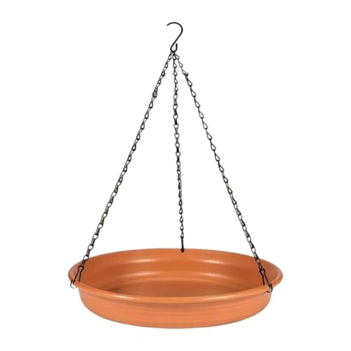 Aymzbd Vogeltränke Im Freien, Futtertablett mit Haken für Gartenliebhaber, Ziegelrot, 30x48 cm Aymzbd Vogeltränke Im Freien, Futtertablett mit Haken für Gartenliebhaber, Ziegelrot, 30x48 cm von Aymzbd