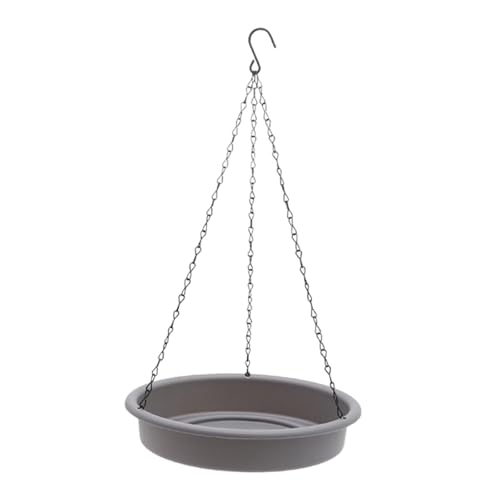 Aymzbd Vogeltränke mit Kette Und Haken, Futterstation für Den Außenbereich, Grau Aymzbd Vogeltränke mit Kette Und Haken, Futterstation für Den Außenbereich, Grau von Aymzbd