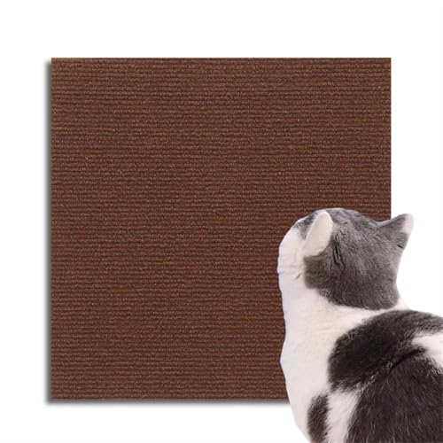 Katzenkratzmatten Selbstklebend DIY Katzenkratzwand Anti-Katzenkratz-Sofabrett Sofaschutz Pfotentrimmbarer Selbstklebender Teppich Katzenkratzbrett(Brown,30x100) von Ayztantine