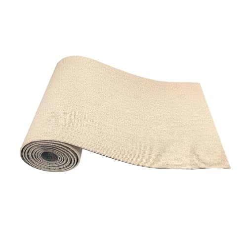 Katzenkratzmatten Selbstklebend Katzenkratzmatte, Katzenteppich mit Selbstklebendem, zuschneidbarem Katzenkratzbaumteppich, Katzenkratzmöbelschutz(Khaki,11.8x39.4inch) von Ayztantine