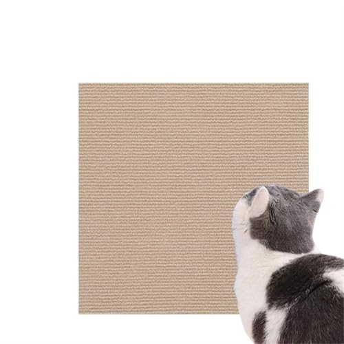 Katzenkratzmatten Selbstklebend Katzenkratzmatte mit Selbstklebendem, zuschneidbarem Schleifteppich, Katzenteppich, Kletterteppich, Sofa, Möbelschutz, Wandaufkleber(Color 05,40x100cm) von Ayztantine