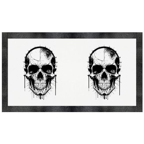 "Cyborg Skull" Haustier-Futtermatte (PM00020610) von Azeeda