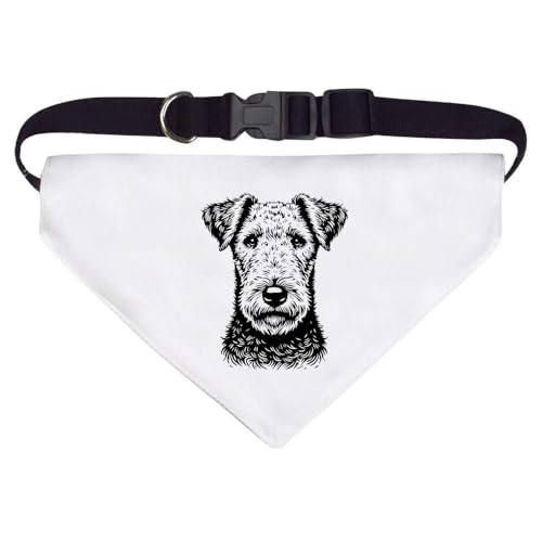 Groß 'Airedale-Terrier' Hunde-/Katzen-/Haustier-Bandana (PD00055510) von Azeeda