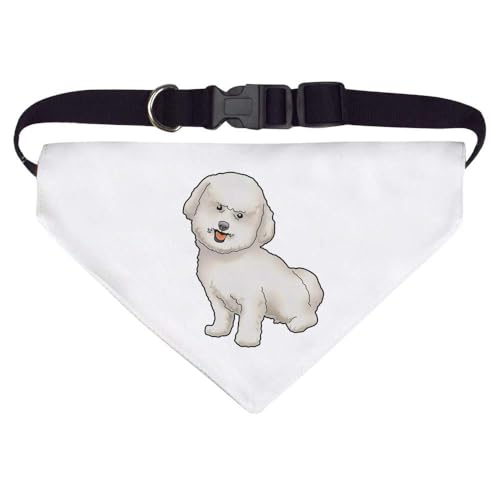 Groß 'Bichon Frise' Hunde-/Katzen-/Haustier-Bandana (PD00054412) von Azeeda