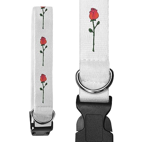 Groß 'Einzelstammrose' Hundehalsband (PR00042622) von Azeeda