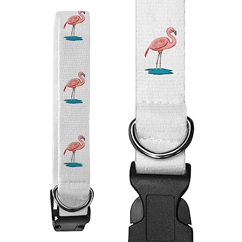 Groß 'Flamingo' Hundehalsband (PR00040186) von Azeeda